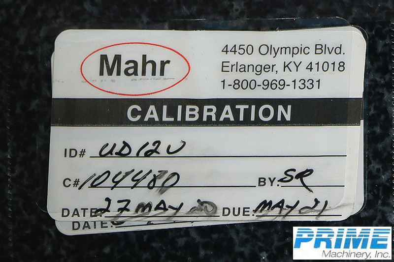 2014 MAHR MARSURF UD 120 INSPECTION EQPT.(Incl.e-beam & optical mics)See also Testers | Prime Machinery