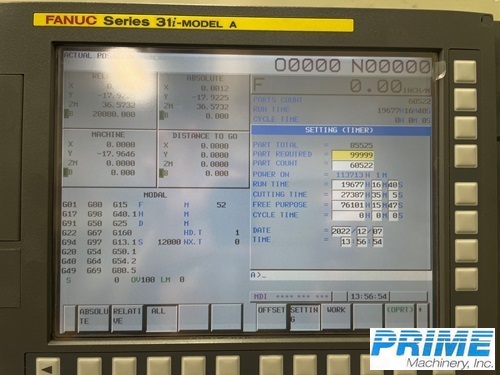 2009 MITSUI SEIKI HW550S MACHINING CENTERS,HORIZ,N/C & CNC(Incl.Pallet Changers) | Prime Machinery