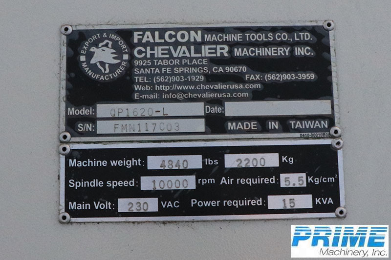 2010 CHEVALIER QP1620-L MACHINING CENTERS,VERT.,N/C & CNC,MULT.SPDL. | Prime Machinery