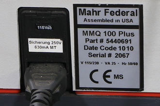 2010 MAHR MARFORM MMQ 100 INSPECTION EQPT.(Incl.e-beam & optical mics)See also Testers | Prime Machinery (17)