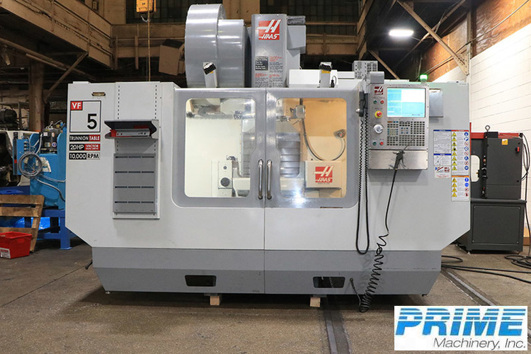 2009 HAAS VF-5/40TR MACHINING CENTERS, VERICAL (5-Axis or More) | Prime Machinery