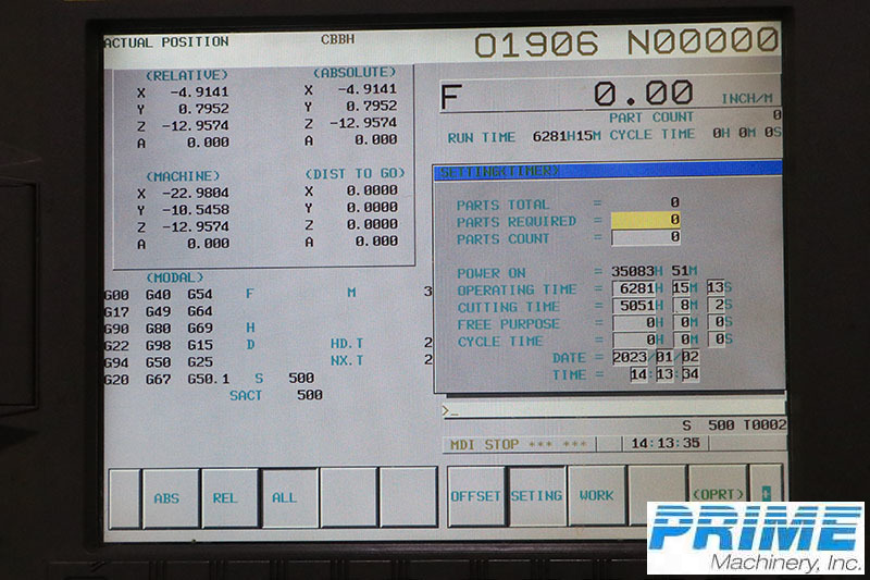 2005 DAEWOO DMV-4020D MACHINING CENTERS, VERT., N/C & CNC | Prime Machinery